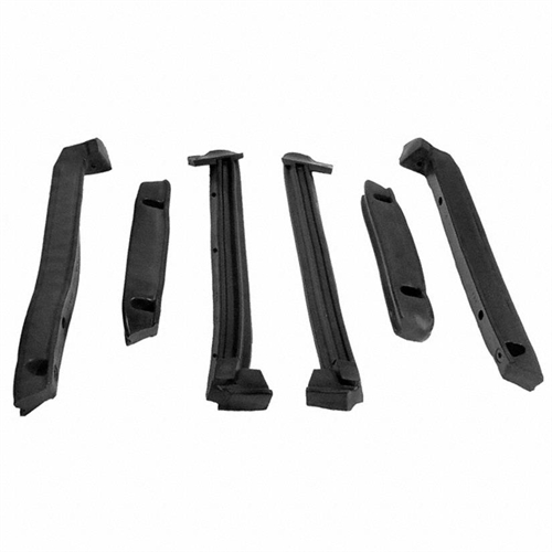 Convertible Top Rail Kit. 6-Piece set includes all right and left side top rail seals. Use with HD 2
